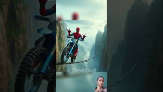 Trail bike who is best Spiderman vs venom vs supermanspidermanmarvel [upl. by Ekusoyr]