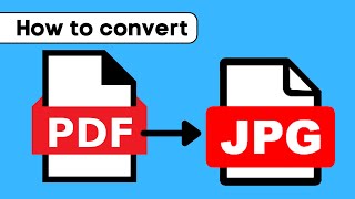 How To Convert PDF to JPG  Easy Method [upl. by Puett]