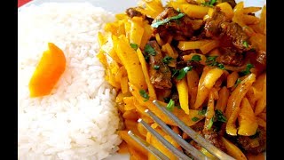 COCINA PERUANA  OLLUQUITO CON CARNE  DELICIOSO [upl. by Kevin]