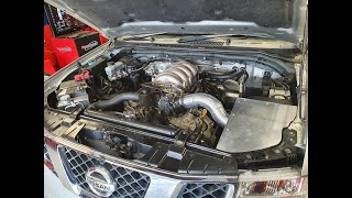 VK45DE powered D40 Navara dyno day [upl. by Aihsirt]