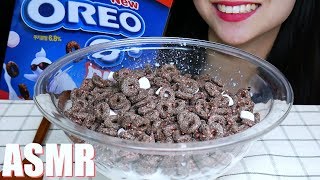 ASMR OREO OS RED CEREAL 오레오 오즈 레드 시리얼 먹방 EXTREME CRUNCHY EATING SOUNDS [upl. by Esiahc]