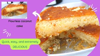 Flourless coconut cake  Easy Coconut Cake  Coconut Cake Recipe [upl. by Perusse749]