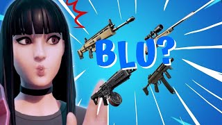 USO SOLO ARMI BLU  FORTNITE [upl. by Elspet654]