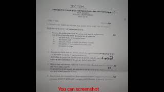 ICTSM Practical question paper 1st year exam 2 march [upl. by Eissert]