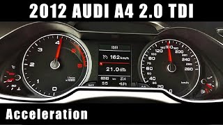 2012 Audi A4 B8 20 TDI 150 HP Acceleration  Przyspieszenie [upl. by Neville]