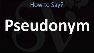 How to Pronounce Pseudonym 2 WAYS British Vs American English Pronunciation [upl. by Mallen]