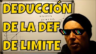 DEDUCCIÓN DE LA DEFINICIÓN DE LÍMITE [upl. by Cire]