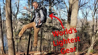 Winter Camping with Lightest Backpacking Gear in the World  Ultralight Backing Gear Review [upl. by Benco822]