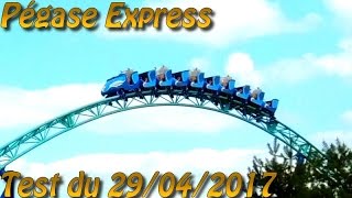 Test de Pégase Express au Parc Astérix Pégase Express testing at Parc Astérix [upl. by Sidwel757]