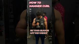 bigger biceps workout hammercurls bicepsworkout brachialislonghead upperarm musclesbicepcurls [upl. by Mallina]