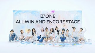 IZONE ALL WIN COMPILATION  ENCORE STAGE SPEECH ISAC LONG VERSION [upl. by Eisnil]