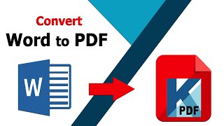 How to convert a word document into a pdf file using Kofax Power PDF [upl. by Elleda]