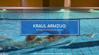 Kraul Armzug  gezielte Übung wie du effektiver und schneller Kraul Schwimmen kannst [upl. by Nette]