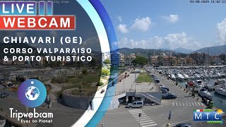 Chiavari Live cam  Corso Valparaiso amp Porto Turistico [upl. by Ahsien]