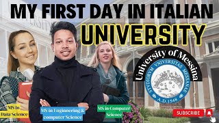 ITALIAN UNIVERSITY vlog 202425  My FIRST DAY at Italian University  University of messina italy [upl. by Ttik169]