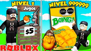 ¡Construí una SUPER TIENDA DE JUGOS en ROBLOX🍊🥭 Fruit Juice Tycoon [upl. by Arraeis]