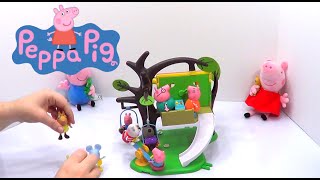 Peppa Pig Treehouse Playset Toy Review [upl. by Sherwynd]