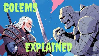 Golems Explained The Witcher vs Real Folklore [upl. by Blus]