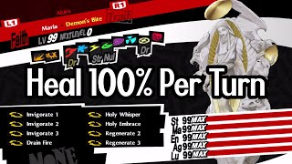 How to Heal 100 per turn in Persona 5 Royal Maria Build [upl. by Ocana]