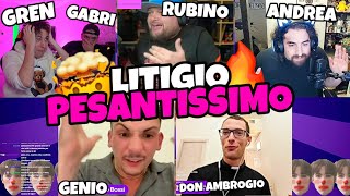 DIBATTITO SUPER ACCESO TRA ANDREADEL1988 GENIO MATEMATICO DON AMBROGIO E RUBINO🔥🎪 insulti [upl. by Pinzler]