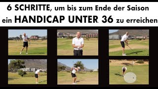 Golf für Anfänger  6 SCHRITTE zum HANDICAP 36 [upl. by Atonsah]