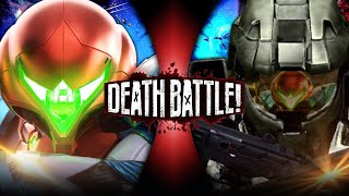 FanMade DEATH BATTLE Trailer Samus Aran VS Master Chief Metroid VS Halo [upl. by Savdeep]