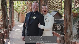 THE MOST BEAUTIFUL GAY WEDDING  Shawn and Shawns Wedding Film  Boojum Tree Hidden Gardens [upl. by Prescott707]