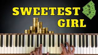 Piano tutorial  Wyclef Jean Sweetest Girl Dollar Bill ft Akon Lil Wayne Niia [upl. by Nolaf]