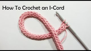 How To Crochet an ICord  Bag Strap [upl. by Swirsky]