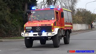 Sirenenalarm  Verkehrsunfall mit Traktor  PKW überschlagen Abschlussübung Feuerwehr Babenhausen [upl. by Eesyak]