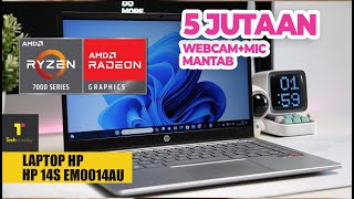 Laptop 5 Jutaan Zoom meeting Gaming Joss HP 14S EM0014AU RYZEN 3 7320U [upl. by Natanoj506]