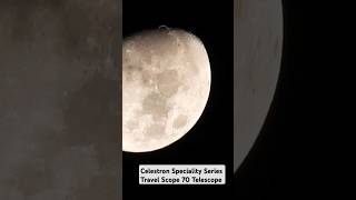 Luna through my Celestron Telescope astronomy science shorts spacephotography moon jupiter [upl. by Ecirtak548]