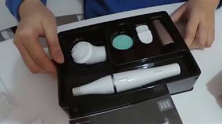 Braun FaceSpa Facial Epilator Unboxing and First Look [upl. by Neyud]