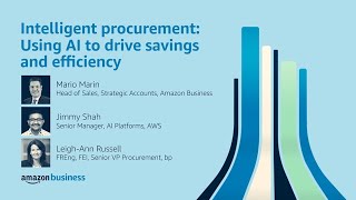 Amazon Business Reshape 2021 Intelligent procurement using AI to drive savings and efficiency [upl. by Hna882]