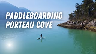 INSANELY GORGEOUS PORTEAU COVE Our PADDLEBOARD TRIP to the Islands [upl. by Akeirahs]