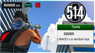 I Sniped a 256 KD Griefer Out His Jet After He Spent 750000 On Me In GTA 5 Online [upl. by Philine]