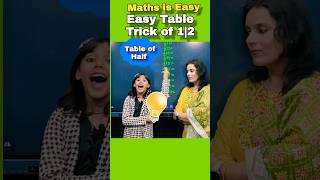 Easy Table Trick 🔥  Table of Half vedicmaths shorts trending viral maths ytshort [upl. by Maffei]