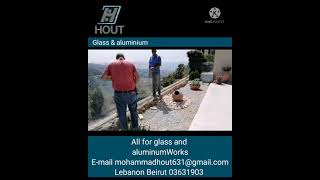 Glass Handrail More than 25 years in the field of glass and aluminum mohammadhout631gmailcom [upl. by Emyaj]