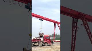 Single Girder Gantry Crane Operation Process singlegirder girder gantrycrane [upl. by Htevi]