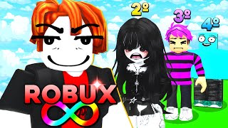 FINGI SER DESUMILDE PRA IRRITAS AS PESSOAS NO ROBLOX COM ROBUX INFINITO 😈 [upl. by Lyrak]