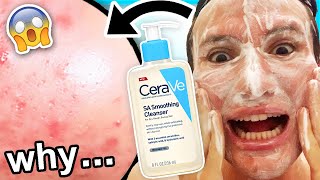 I tried CeraVe SA Cleanser for ONE WEEK I was shocked honey in tears almost [upl. by Ingold592]