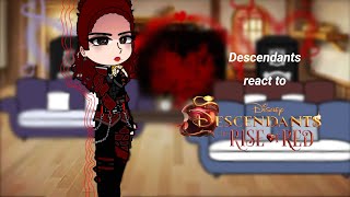 Descendants OG CharactersFtRed and Uma react to Descendants The Rise of Red trailer [upl. by Naul]