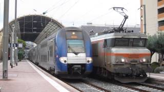 SNCF TER PACA Vintimille  Grasse assuré par une rame Z26500 à Nice Ville [upl. by Petrina928]