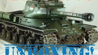 Build Series  Unboxing TAMIYA JS2 116 RC Tank [upl. by Lamphere]