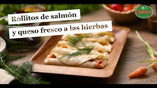 🌯 Rollitos salmón y queso fresco a las hierbas  Recetas Buitoni [upl. by Naillil132]