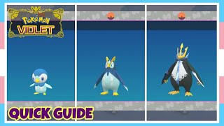 How To Evolve Piplup Into Prinplup Into Empoleon In Pokemon Scarlet amp Violet  Quick Guide [upl. by Barrington]