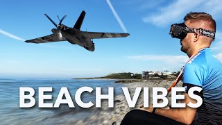 4K FPV fixed wing beach relax  no ads in a middle [upl. by Hollington605]