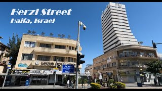 Herzl Street Hadar Haifa Israel Walking the most vibrant amp multicultural street in the city [upl. by Ocnarfnaig477]