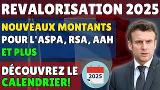 quotRevalorisation 2025  Nouveaux Montants pour lASPA RSA AAH et Plus – Découvrez le Calendrier [upl. by Atena]