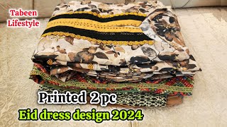 Eid dress design ideas part 2  CoOrd set  Printed kurti design for Eid 2024 [upl. by Devina281]